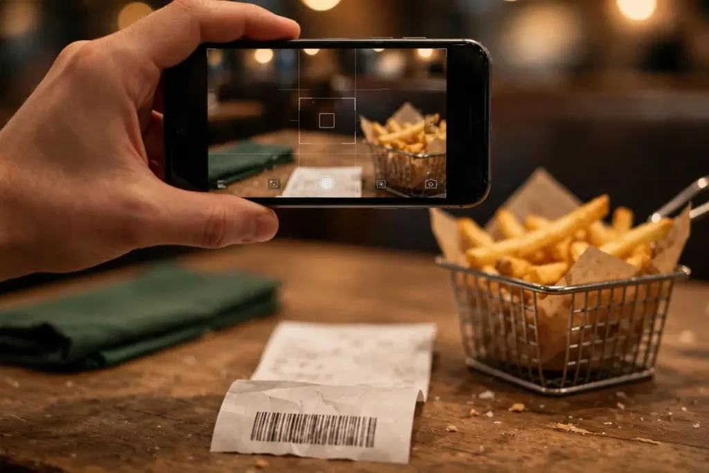 Kassenbon mit dem Handy abfotografieren – so geht der Umfragecode nicht verloren